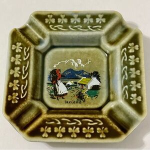 Vintage 1960s Wade Irish Porcelain Ashtray Trinket Dish Made in Ireland